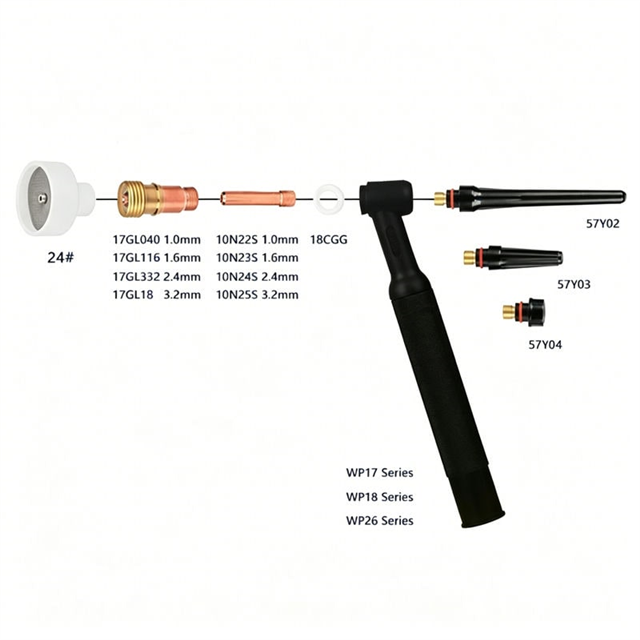11pcs/set Kits for tig ceramic cup #24
